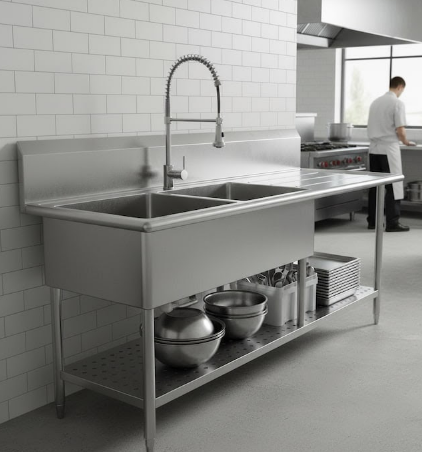 O que a ANVISA exige de uma pia em inox para cozinha industrial?