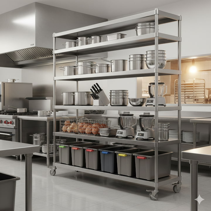 Veja as vantagens da prateleira de inox para cozinha industrial