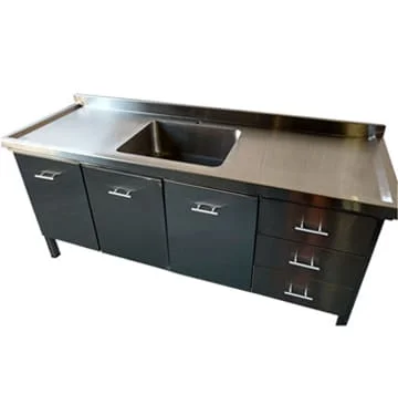 Balcões de Aço Inox para Cozinhas Industriais